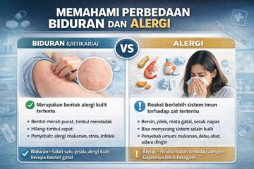 Memahami Perbedaan Biduran dan Alergi