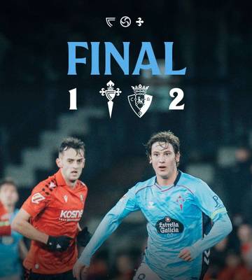 Liga Spanyol 2025/2026, Celta Vigo Dikalahkan Ossasuna 1-2