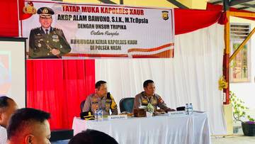 Akhiri Kunker, Kapolres Kaur Sambangi Tiga Polsek