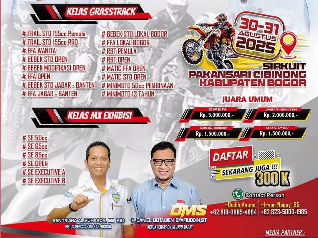 Ratusan Crosser Siap Tanding di Grasstrack Bogor