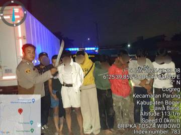 Bawa Parang , 8 Remaja Diamankan Polsek Parung 