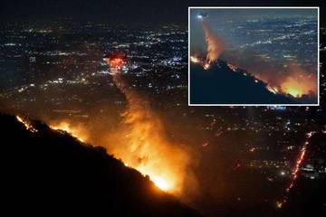 Kebakaran Hebat Hancurkan Pemukiman Mewah di Hollywood Hills