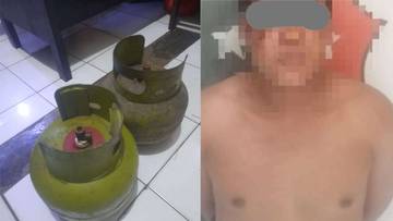 Curi Tabung Elpiji , Tabrak Warga Pemuda Diamankan Polisi