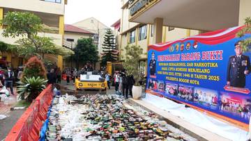 Jelang Lebaran Polresta Bogor Kota Musnahkan 15 ribu Miras