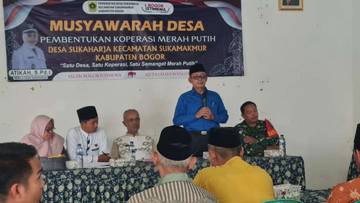 Warga Desa Sukaharja Bentuk Koperasi Merah Putih 
