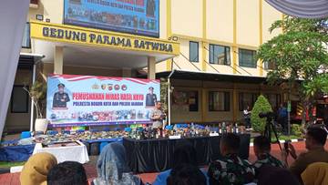 Polresta Bogor kota Musnahkan Belasan Ribu Miras Ilegal 