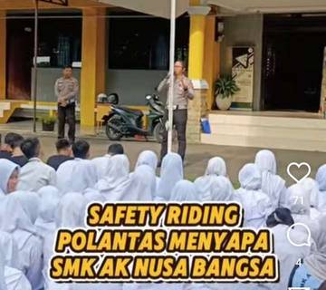 Satlantas Polresta Bogor Kota Edukasi Pelajar Tertib Berkendaraan