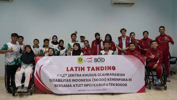 Latih Tanding SOD Bogor–SKODI Perkuat Atlet Disabilitas