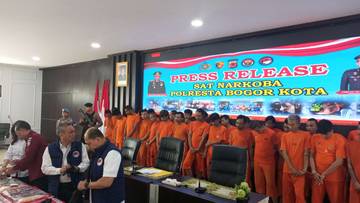 Satresnarkoba Kota Bogor Tangkap Puluhan Tersangka Operasi September