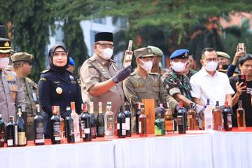 Pemkab Bogor Musnahkan Rokok Ilegal Senilai Rp1,4 Miliar