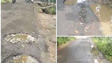 Jalan Sukamajaya Tajurhalang Rusak Parah 