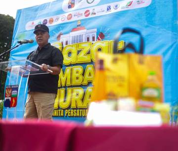 Bazar Sembako Murah DWP Bogor di Lapangan Sempur 