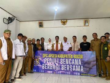 DPC APDESI Kabupaten Bogor Bantu Korban Bencana 