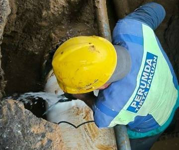 Kebocoran Pipa Transmisi, Tirta Pakuan Tuntaskan Perbaikan Pipa