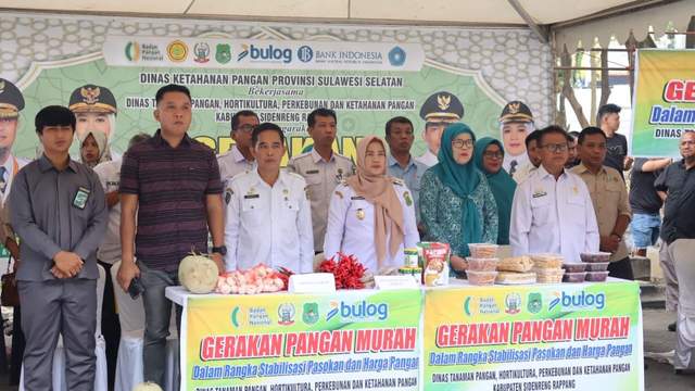 Pemkab Sidrap Gelar Gerakan Pangan Murah Jelang Lebaran - RRI.co.id