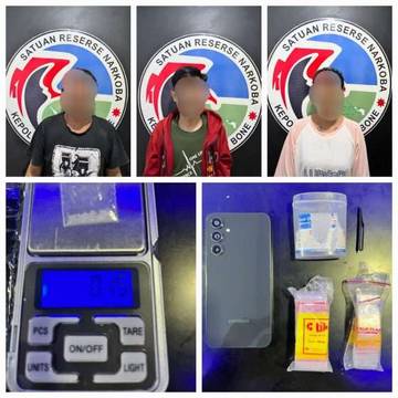 Tiga Pelaku Pengguna Sabu Kembali Diamankan Polres Bone