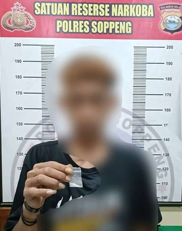Satresnarkoba Polres Soppeng Amankan Terduga pelaku peredaran Narkoba 