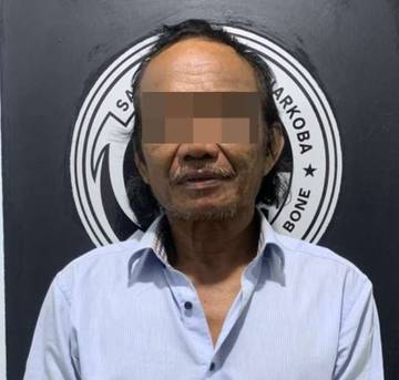 Polres Bone Amankan Lansia Pengguna Sabu untuk Direhabilitasi 