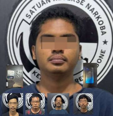 Satresnarkoba Bone Tangkap Lima Pengedar Narkotika Berbeda