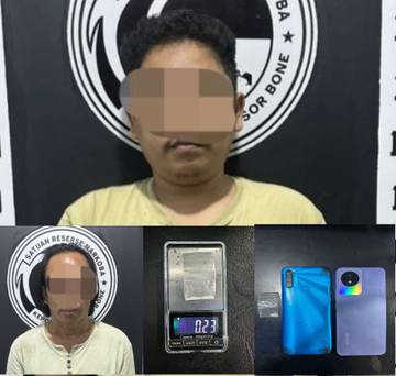 Polres Bone Tangkap Dua Pengedar Narkotika di Mare
