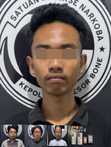 Satresnarkoba Polres Bone Ringkus Pelaku Jaringan Narkoba