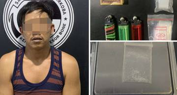 Polres Bone Tangkap Pengedar Sabu di Pompanua