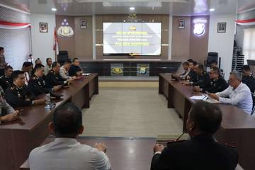 Wakapolres Pimpin Anev Bulanan Polres Soppeng