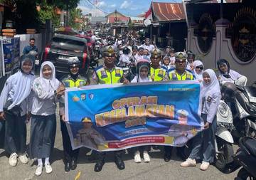 Satlantas Polres Bone Edukasi Pelajar SMAN 1