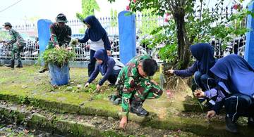 Kodim 1407 Bone Gelar Aksi Bersih Lingkungan