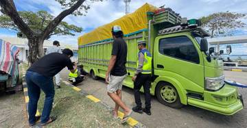 Ops Keselamatan, Polantas Bone lakukan Rampcheck Truk Barang