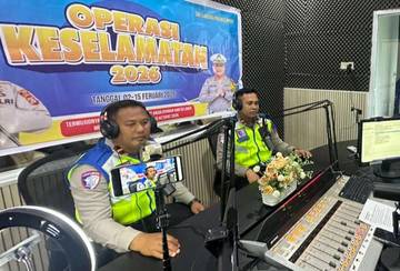 Polantas Bone Sosialisasi Ops Keselamatan Lewat Radio