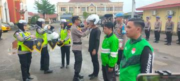 Kapolres Bone Ajak Ojol Bersinergi Jaga Kamtibmas