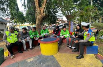 Polantas Menyapa, Ojol Diajak Jaga Keselamatan