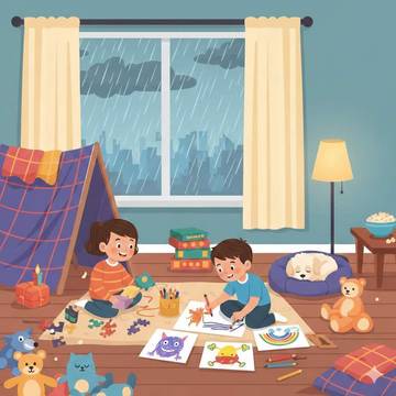 Aktivitas Seru di Rumah untuk Anak Saat Hujan