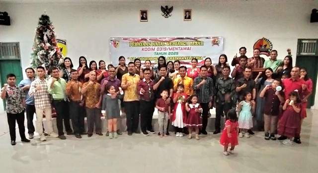 Dandim Mentawai Tegaskan Makna Natal, Keluarga Fondasi Prajurit