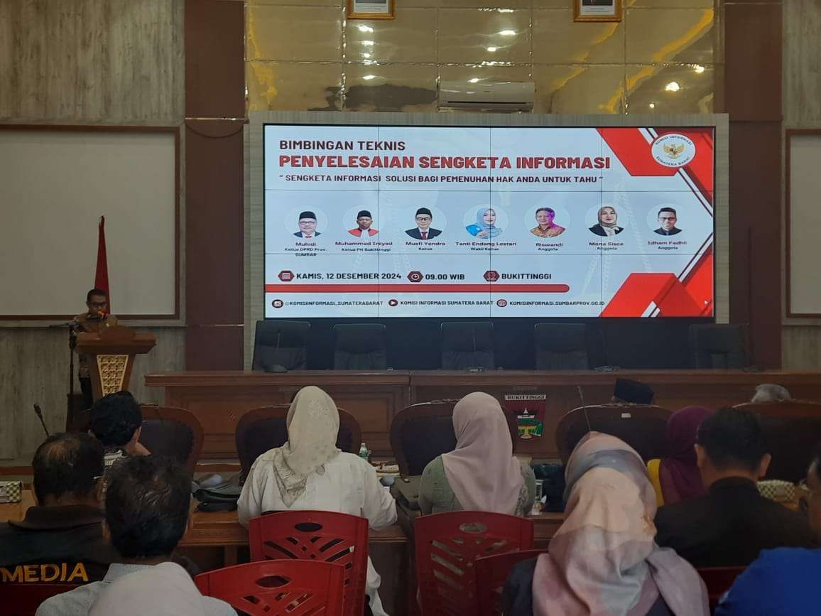 KI Sumbar Gelar Bimtek Penyelesaian Sengketa Informasi di Bukittinggi