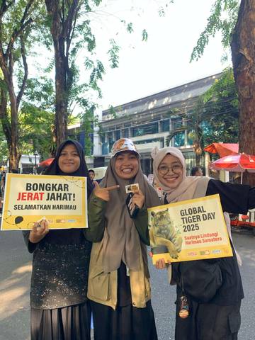 Aksi Serentak di 9 Kota, Selamatkan Harimau Sumatera!