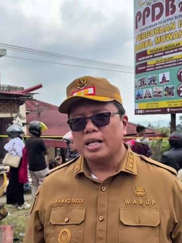 Wabup Tanah Datar Tinjau Peristiwa Laka Pendakian Panyalaian