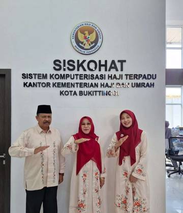 PelayananHaji Terbaik, Kemenhaj Bukittinggi Layani Jemaah Secara Profesional-Humanis
