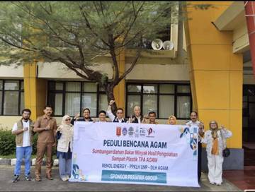 PPKLH UNP-Renol Energy Serahkan 1 TonSolar untuk BencanaAgam
