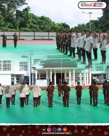 Kejari SBT Apel Pencanangan Zona Integritas WBK dan WBBM