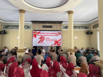 Polres SBT Do'a Bersama Peringati Hari Bhayangkara ke-79