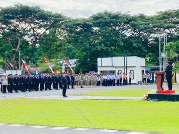Bupati Fachri Alkatiri Hadiri Peringatan HUT Bhayangkara ke-79