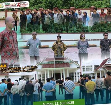 Akhiri Tugas, Ini Pesan Limbong ke Pegawai Kejari SBT