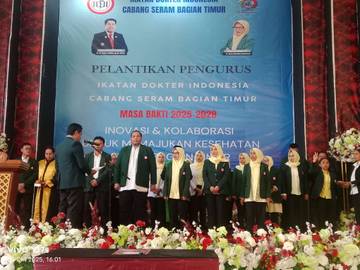 Vinny Rumalesin Kembali Pimpin IDI Cabang SBT Periode 2025–2028