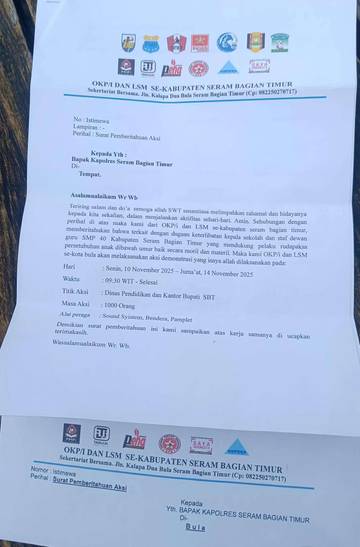 Diduga Dukung Pelaku Rudapaksa, Kepsek SMPN 40 SBT Bakal Didemo