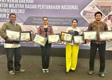 Apresiasi Kinerja,  Kantor Pertanahan SBT Borong 8 Penghargaan
