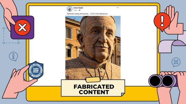 [HOAX] Video “Pembangunan Patung Paus Fransiskus Berukuran Raksasa” 