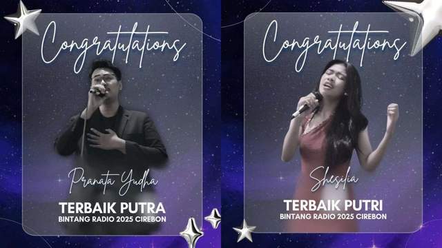 Pranata Yudha dan Shesilia Wakili Bintang Radio Cirebon
