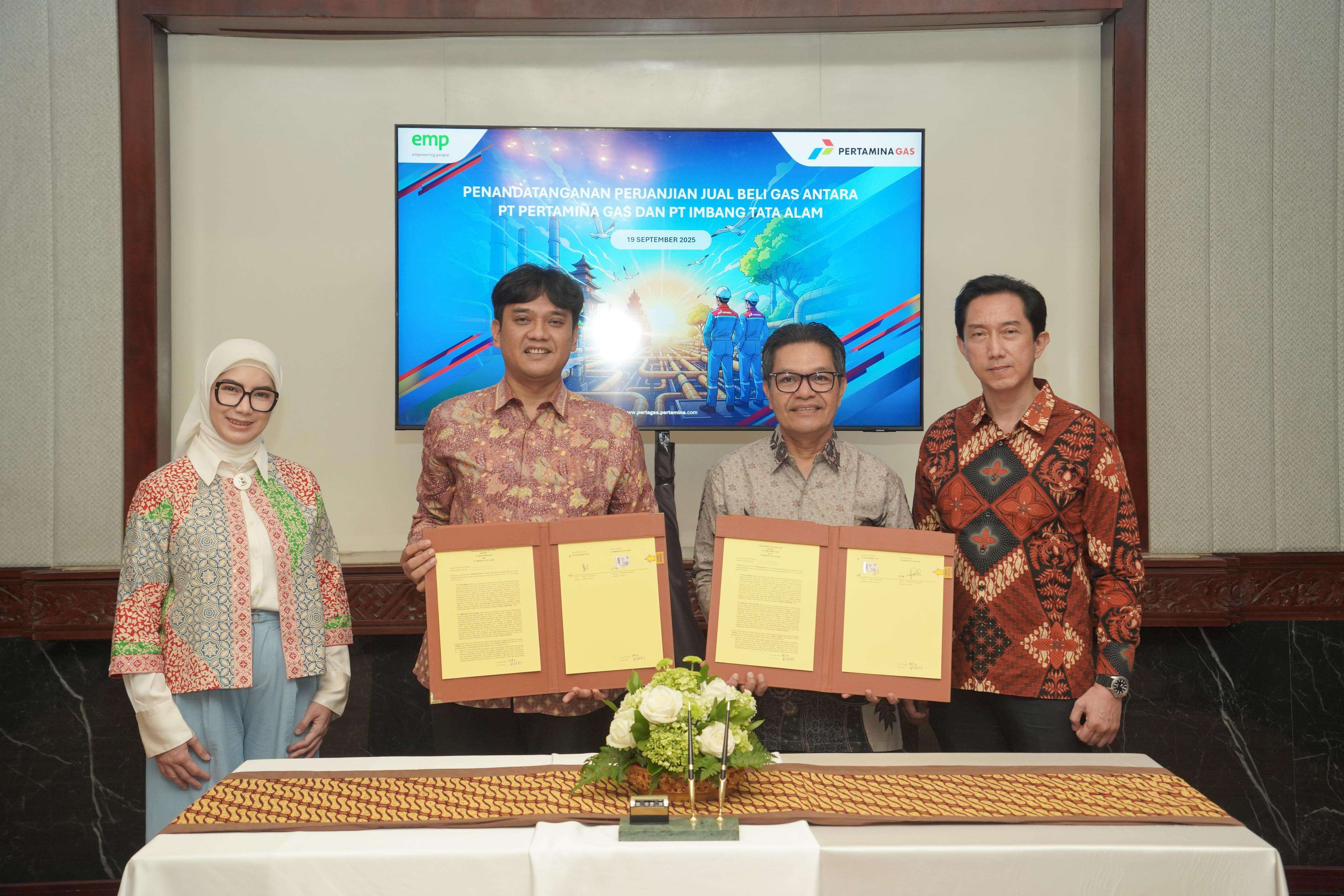 Swasembada Energi, Pertagas Tandatangani Perjanjian Jual Beli Gas